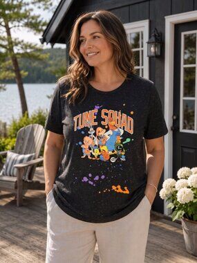 SPACE JAM "TUNE SQUAD"  TEES  (LARGE)